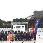 姫路城で開催された人間将棋に使用した約200インチLEDディスプレイ