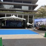 青山学院大学　200インチLEDウォール